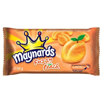Maynards Fuzzy Peach Candy, 18 × 64 g