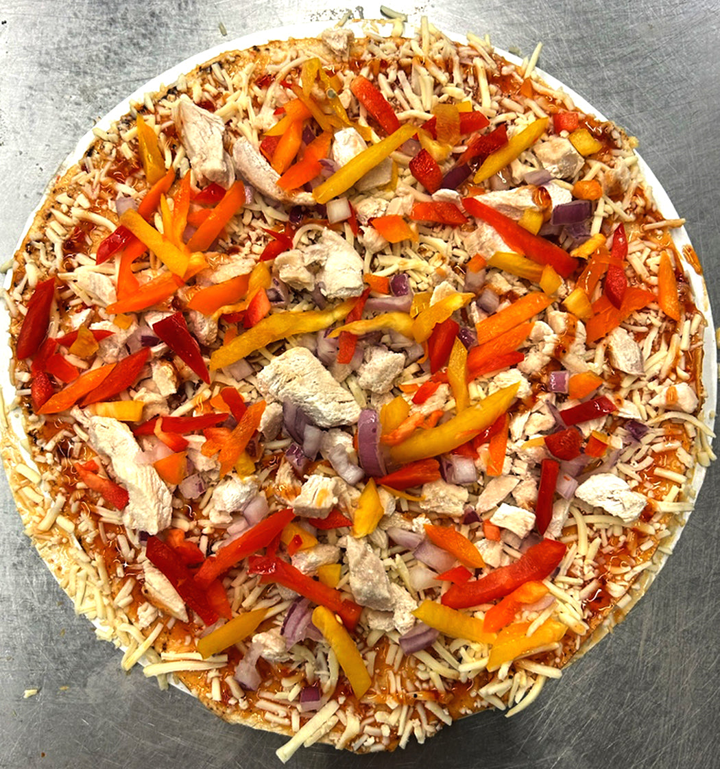 Colección Tres (4 X APROX 11 pulgadas) Queso, Pepperoni, Tocino con Queso, Pepperoni y Tocino